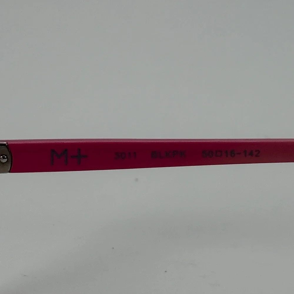 M+ 3011 Blkpk Eyeglasses Frame Only 50-16-142 Black Pink 980138673 Full Rim